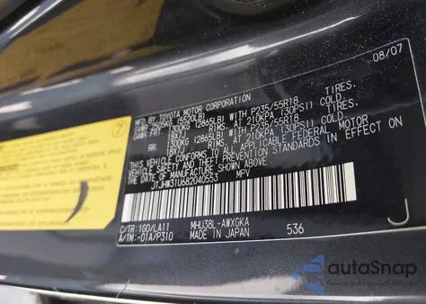 2008 Lexus Rx 400H from USA, damaged, VIN JTJHW31U682040553